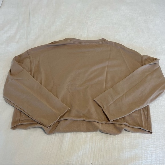 Aerie Sunset Terry Fleece Long Sleeve Sweatshirt and Shorts - Picture 6 of 15